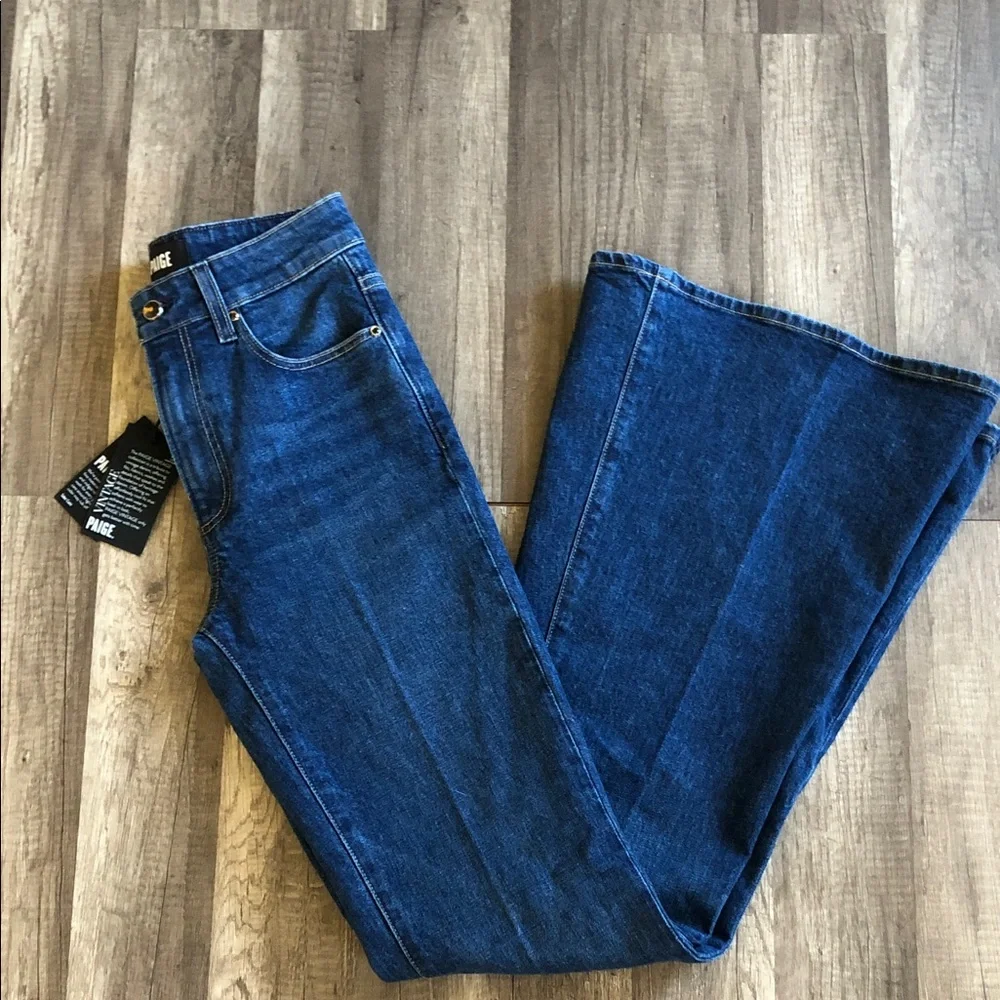Paige Marlow High Rise Flare Jeans 25 NEW - Picture 2 of 11